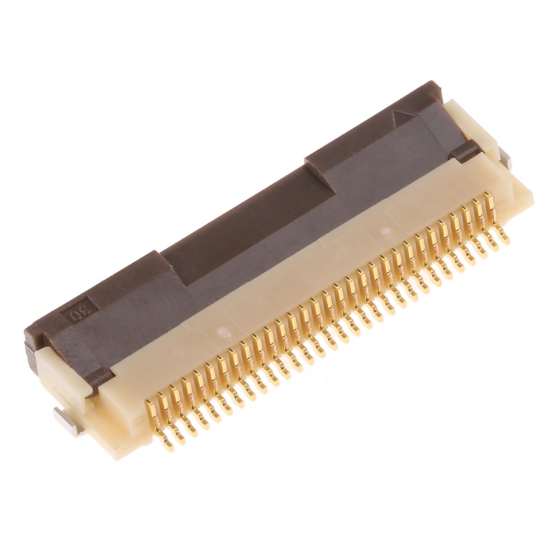 200 pcs - Hirose, FH12 0.5mm Pitch 30 Way Right Angle Female FPC Connector, ZIF Bottom Contact