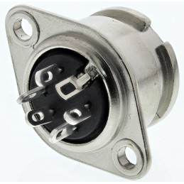 1 pcs - RS PRO 5 Pole Din Socket, 1A, 100 V ac, Bayonet, Female, Chassis Mount