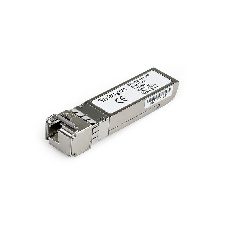 1 pcs - StarTech.com Cisco Compatible LC Single Mode SFP Transceiver Module, Full Duplex, 10000Mbit/s