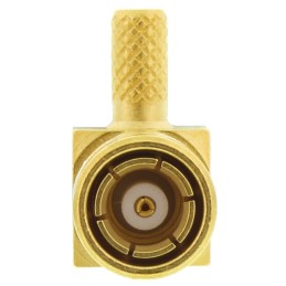1 pcs - Radiall, Plug Cable Mount SMB Connector, 50Ω, Crimp Termination, Right Angle Body