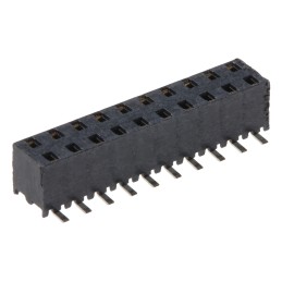 5 pcs - Samtec MMS Series Straight Surface Mount PCB Socket, 20-Contact, 2-Row, 2mm Pitch, Solder Termination