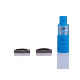 1 pcs - Sick UM18 Series Ultrasonic Barrel-Style Proximity Sensor, M18 x 1, 65 - 350 mm Detection, NPN Output, 10