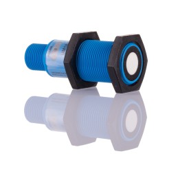 1 pcs - Sick UM18 Series Ultrasonic Barrel-Style Proximity Sensor, M18 x 1, 65 - 350 mm Detection, NPN Output, 10