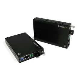1 pcs - StarTech.com RJ45 Ethernet Media Converter, Single Mode, 200Mbit/s, Full Duplex 20km