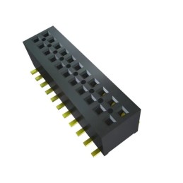 5 pcs - Samtec MLE Series Right Angle Surface Mount PCB Socket, 10-Contact, 2-Row, 1mm Pitch, Solder Termination