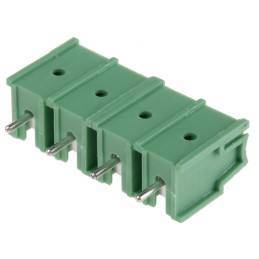 5 pcs - Phoenix Contact PT 2.5/ 4-7.5-H Series PCB Terminal Block, 4-Contact, 7.5mm Pitch, Through Hole Mount, Screw Terminatio