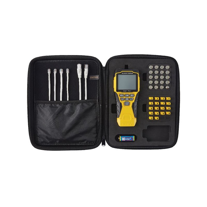 1 pcs - Klein Tools Cable Tester RJ11, RJ12, RJ45, VDV501-852