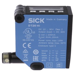 1 pcs - Sick Background Suppression Distance Sensor, Block Sensor, 100 mm - 600 mm Detection Range