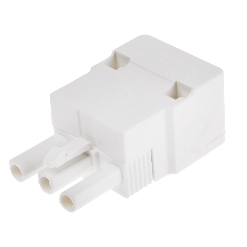 5 pcs - RS PRO Non-Fused Terminal Block, 3-Way, 16A, 2.5 mm² Wire, Screw Down Termination