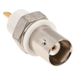 1 pcs - TE Connectivity AMP Series, jack Panel Mount BNC Connector, 50Ω, Solder Termination, Straight Body