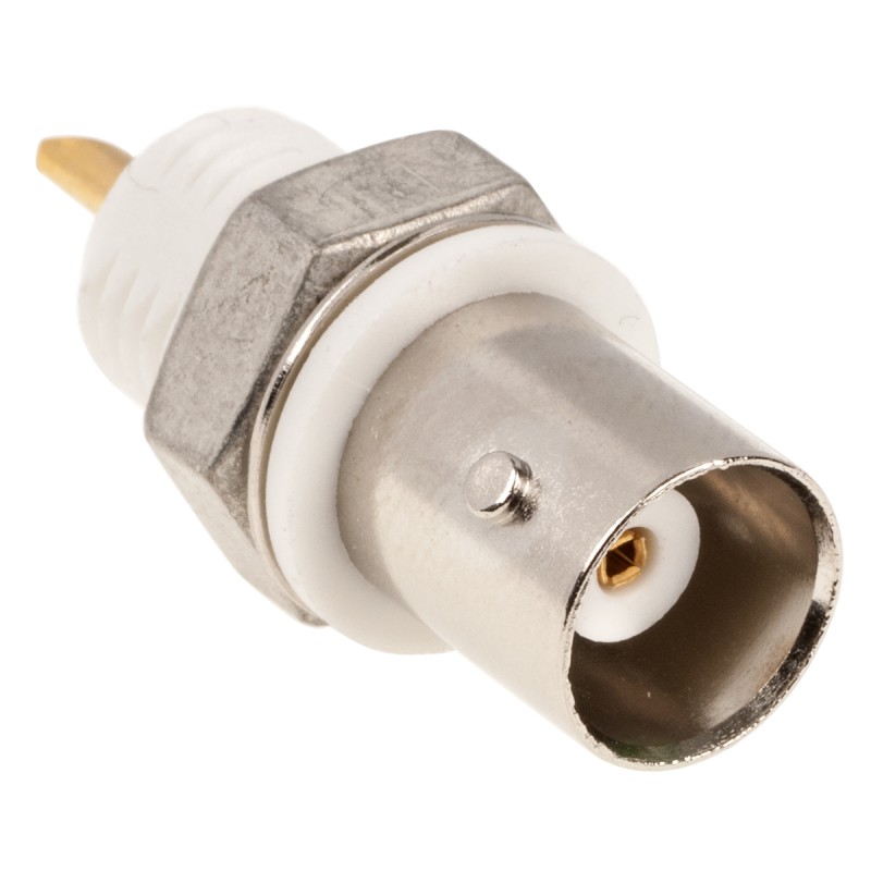 1 pcs - TE Connectivity AMP Series, jack Panel Mount BNC Connector, 50Ω, Solder Termination, Straight Body