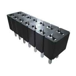 5 pcs - Samtec SLW Series Straight Through Hole Mount PCB Socket, 12-Contact, 2-Row, 2.54mm Pitch, Solder Termination