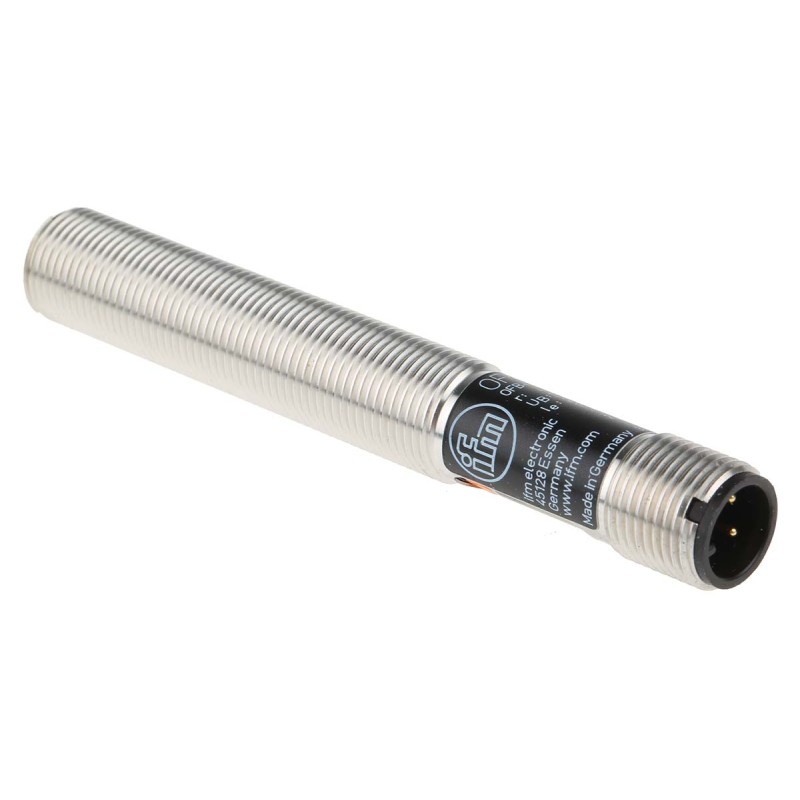 1 pcs - ifm electronic Diffuse Photoelectric Sensor, Barrel Sensor, 1 mm - 400 mm Detection Range