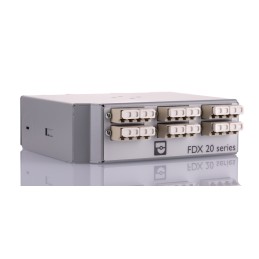 1 pcs - Phoenix Contact 12 Port LC Multimode Duplex Fibre Optic Patch Panel With 2 Ports Populated
