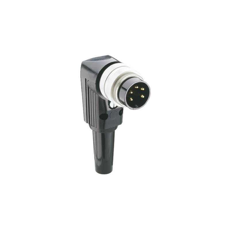 1 pcs - Lumberg, WSV 7 Pole Right Angle M16 Din Plug, DIN EN 60529, 5A, 250 V ac IP40, Male, Cable Mount