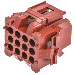 5 pcs - TE Connectivity, Miniature Rectangular II Male Connector Housing, 4.19mm Pitch, 12 Way, 4 Row