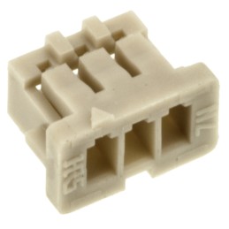100 pcs - DF13-3S-1.25C Hirose, DF13 Male Connector Housing, 1.25mm Pitch, 3 Way, 1 Row