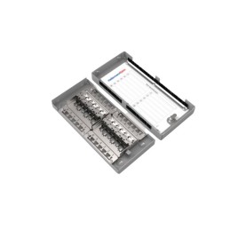 1 pcs - Polyco Healthline ZTB Series Cat6 12 Port RJ45 Patch Panel Unshielded Grey