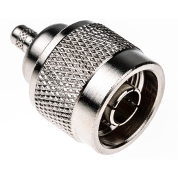 1 pcs - Amphenol RF, Plug Cable Mount N Connector, 50Ω, Crimp Termination, Straight Body