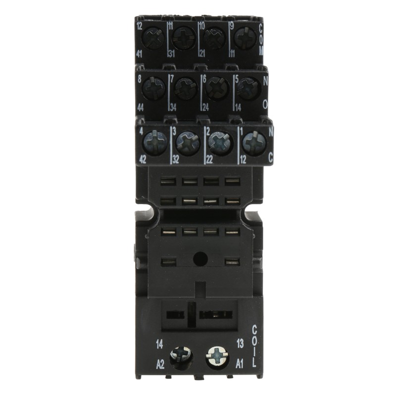 1 pcs - Finder 94 14 Pin 250V ac DIN Rail Relay Socket, for use with 55.34, 85.04, 55.32 Series Relay