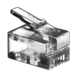 5 pcs - Hirose TM-P Series Male RJ22 Connector, Cable Mount