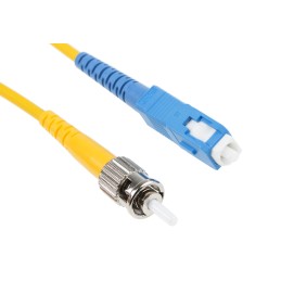 1 pcs - RS PRO SC to ST Duplex Single Mode OS1 Fibre Optic Cable, 9/125μm, Yellow, 2m