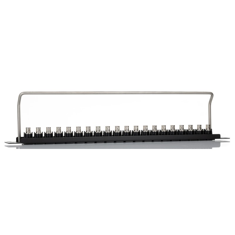 1 pcs - BNC 20 Port Loaded Rack Patch Panel, 1U Rack Height