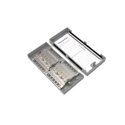 1 pcs - Polyco Healthline ZTB Series Cat6a 12 Port RJ45 Patch Panel Shielded Grey