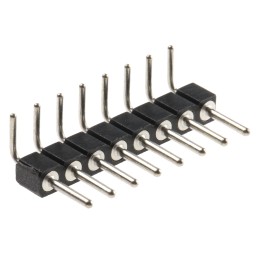 5 pcs - Preci-Dip Right Angle Through Hole Pin Header, 8 Contact(s), 2.54mm Pitch, 1 Row(s), Unshrouded