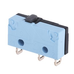 1 pcs - Crouzet Button Micro Switch, Solder Terminal, 5 A @ 250 V ac, SPDT, IP67