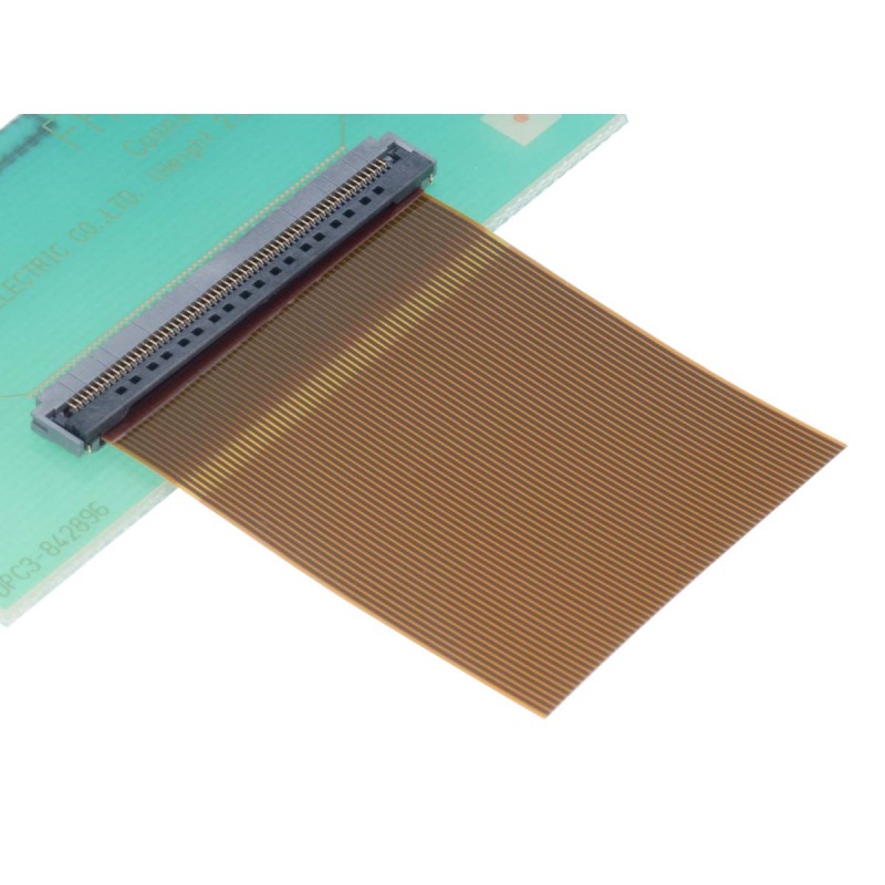 250 pcs - Hirose, FH, 52 0.5mm Pitch 60 Way Right Angle Female FPC Connector, Bottom Contact