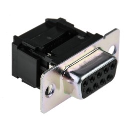 5 pcs - RS PRO 9 Way Right Angle Cable Mount D-sub Connector Socket, 2.77mm Pitch