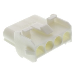 5 pcs - TE Connectivity, Universal MATE-N-LOK Female Connector Housing, 6.35mm Pitch, 4 Way, 1 Row