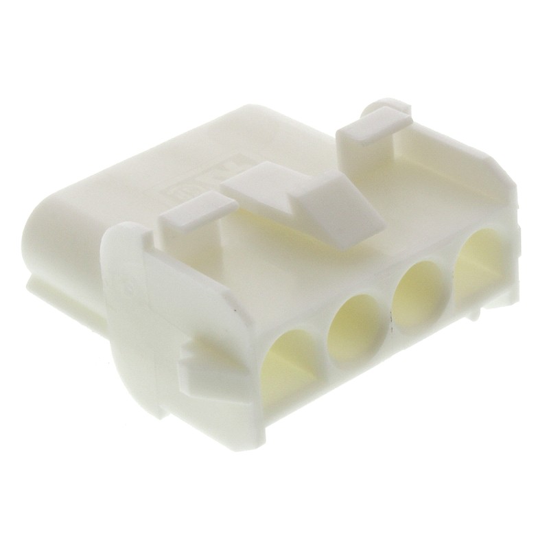 5 pcs - TE Connectivity, Universal MATE-N-LOK Female Connector Housing, 6.35mm Pitch, 4 Way, 1 Row