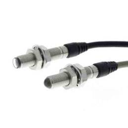 1 pcs - Omron Through Beam Photoelectric Sensor, Threaded Miniature Sensor, 1 m Detection Range