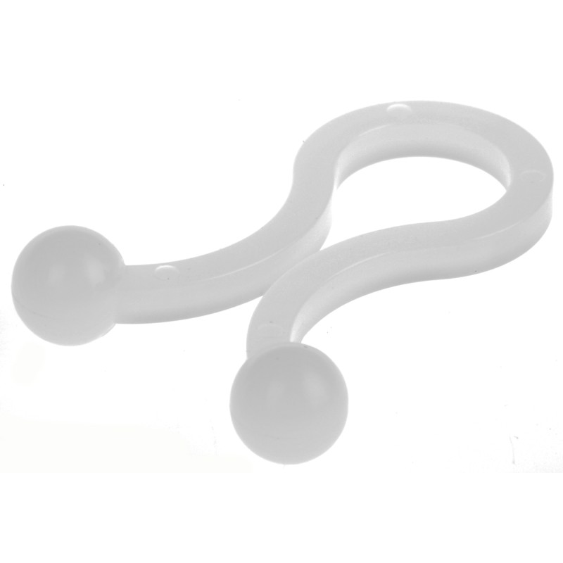 10 Bag of 50 - RS PRO Natural Nylon Twister Clip, 7mm Max. Bundle