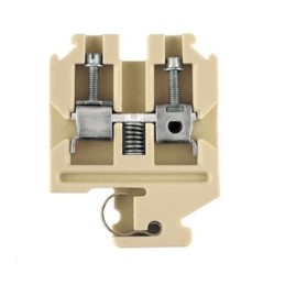5 pcs - Weidmuller SAKK Series Brown Modular Terminal Block, 4mm², Single-Level, Screw Termination, ATEX, IECEx