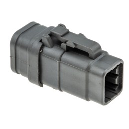 1 pcs - Deutsch, DTM Automotive Connector Plug 6 Way, Crimp Termination