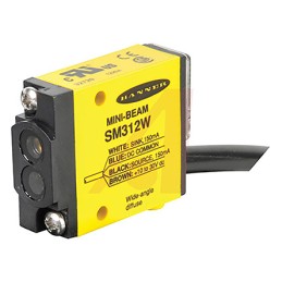 1 pcs - Banner Diffuse Photoelectric Sensor, Block Sensor, 130 mm Detection Range