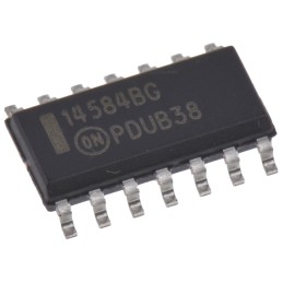 10 pcs - MC14584BDG onsemi MC14584BDG Hex Schmitt Trigger Inverter, 14-Pin SOIC