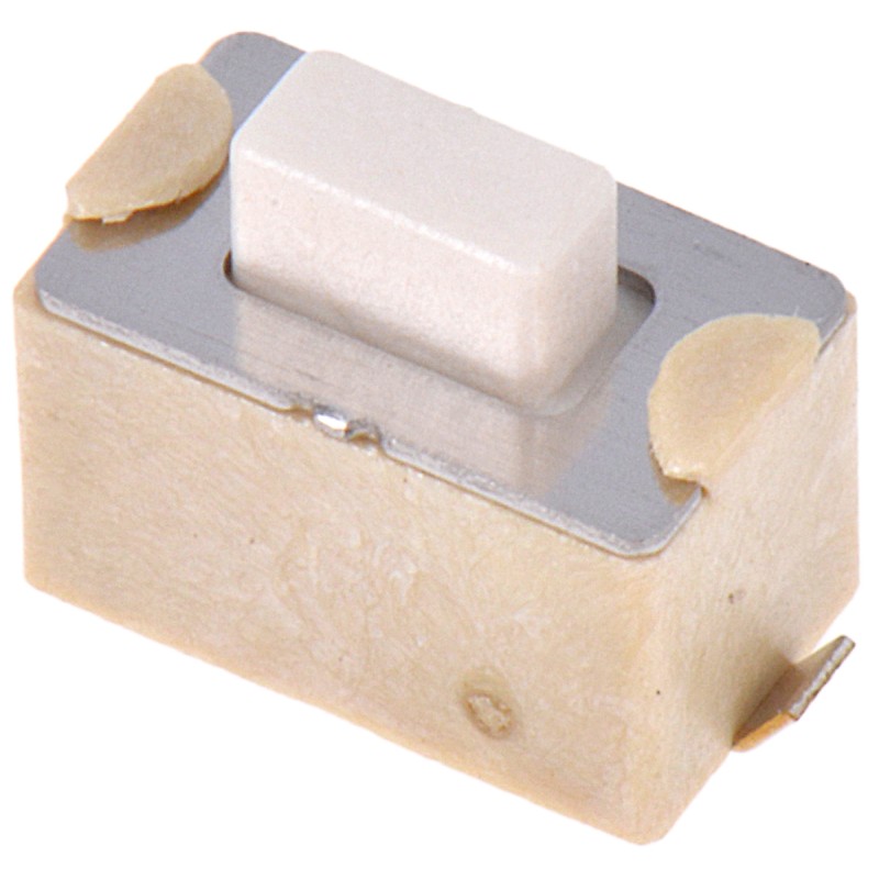 10 pcs - 434113050826 White Tactile Switch, SPST 50 mA @ 12 V dc 1.5mm Surface Mount
