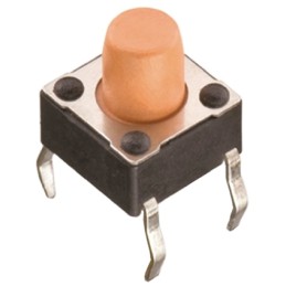 10 pcs - 430156050736 Pink Tactile Switch, SPST 50 mA @ 12 V dc 1.6mm Through Hole