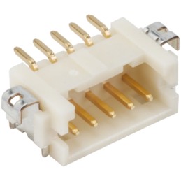 5 pcs - Hirose DF13 Series Right Angle Surface Mount PCB Header, 8 Contact(s), 1.25mm Pitch, 1 Row(s), Shrouded