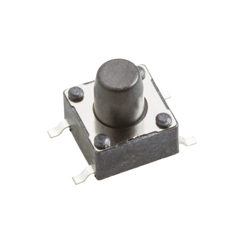 10 pcs - 430182070816 Black Tactile Switch, SPST 50 mA @ 12 V dc 3.6mm Surface Mount