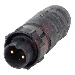 1 pcs - Switchcraft Circular Connector, 2 Contacts, Cable Mount, Plug, Male, IP68, IP69K, EN3 Series