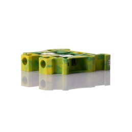 5 pcs - Phoenix Contact UT 10-PE Series Green/Yellow DIN Rail Terminal Block, 0.5 - 16mm², Single-Level, Screw