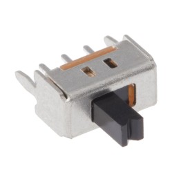 10 pcs - OS102011MS2QN1 C & K Through Hole Slide Switch SPDT Latching 100 mA @ 12 V dc Slide