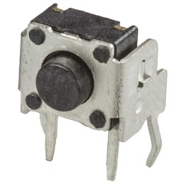10 pcs - 431256038716 Black Tactile Switch, SPST 50 mA @ 12 V dc 1.3mm Through Hole
