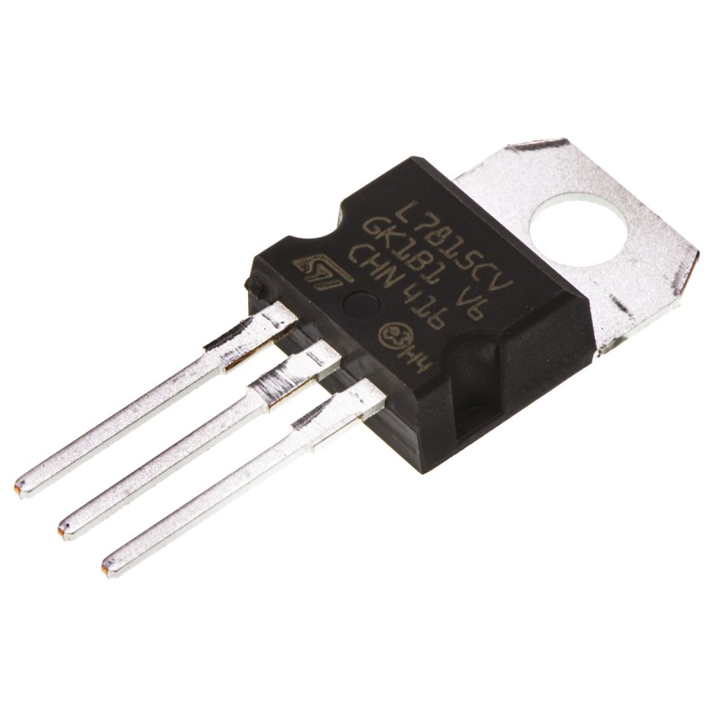 10 pcs - L7815CV STMicroelectronics L7815CV, 1 Linear Voltage, Voltage Regulator 1.5A, 15 V 3-Pin, TO-220