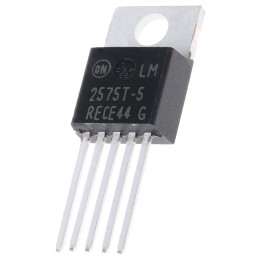 10 pcs - LM2575T-5G onsemi, LM2575T-5G Step-Down Switching Regulator, 1-Channel 1A 5-Pin, TO-220